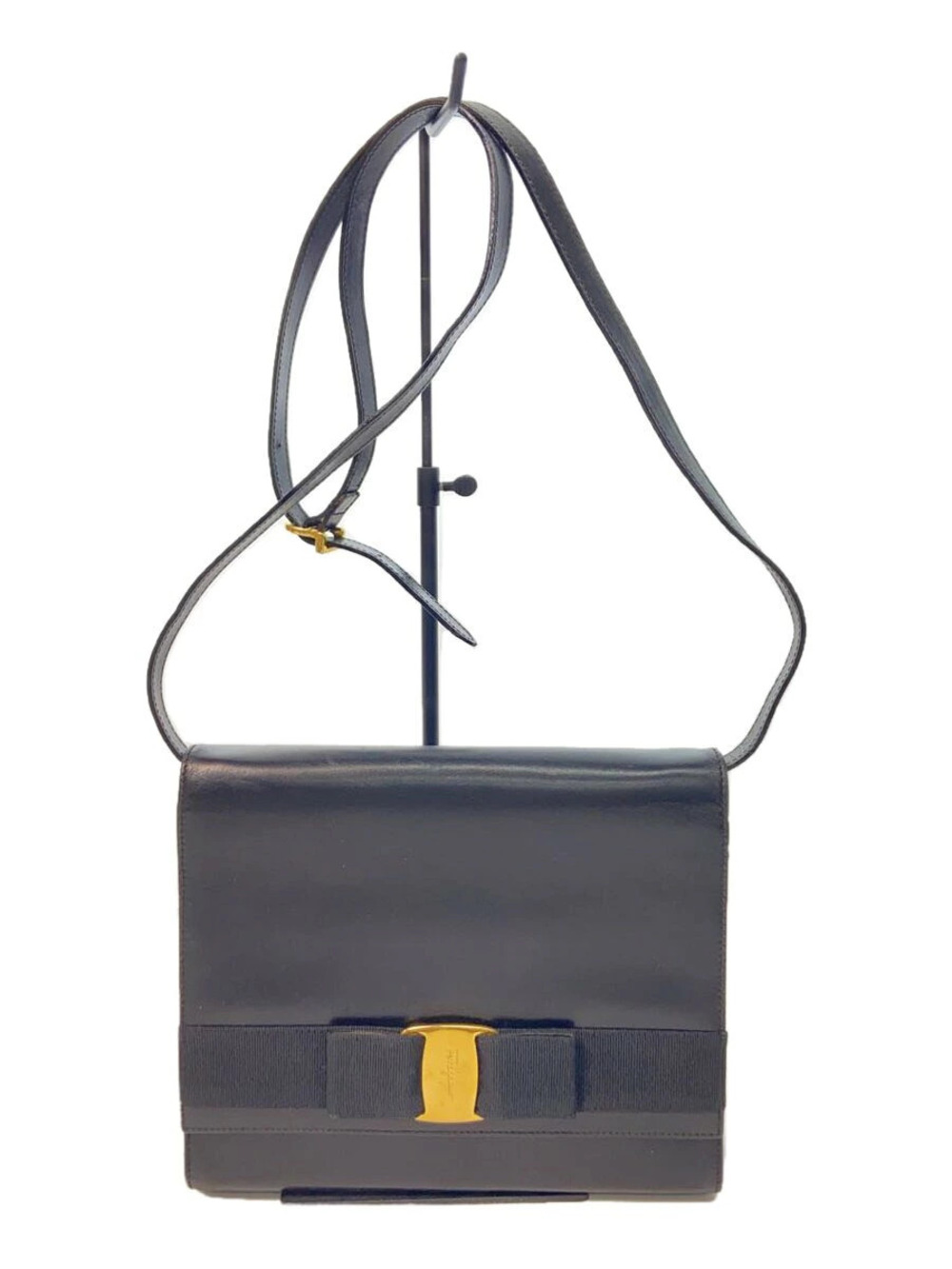 Salvatore Ferragamo Crossbody Bag Leather Black